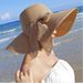 Frauen Bowknot Strohhut Sommer Strand Reisen Große Krempe Floppy Panama Hüte Für Damen Faltbare UV-Schutz Sonnenschutz Kappe_viptrois.com