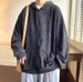 American Retro Washed Vintage Sweatshirt For Men 2022 Spring And Autumn Loose Hooded Cardigan Top Hoodie_viptrois.com