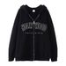 High Street Gothic HOLLY WOOD Printed Cardigan Sweatshirt Couple Trendy Loose Hooded Jacket_viptrois.com
