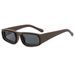 Men's Sunglasses New Square Frame Sunglasses Personality Double Circle Metal Frame Fashionable And Simple Sunglasses Rectangular Sunglasses_viptrois.com