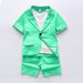 Kid's Clothing 2024 new style Children's suits summer two piece suits boys' performance clothes dresses show host performance clothes_viptrois.com