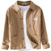 CT Casual Jacket Shirt Coat Loose Fit Pure Fashion Youth Cotton Men's Top 9366_viptrois.com