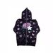 Men's Clothing Street Style New Trend Cartoon Print Full Zipper Unisex Loose Pullover With Fur Sweatshirt_viptrois.com