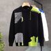 Men's Clothing Men's Round Neck Contrast Color Sweater Autumn New Men's Clothing Youth Trendy Casual Sweater Loose_viptrois.com