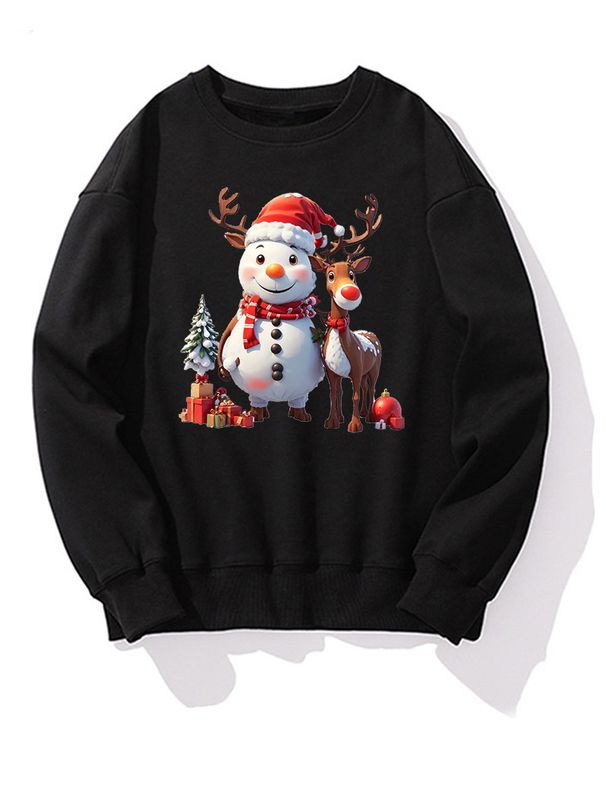 Men's Trendy Sweater Couple's Printed Long-sleeved Ns Style Top Family Bottoming Shirt_viptrois.com