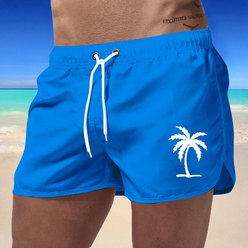 Men's Clothing Summer Beach Shorts Men's Sports Pants Fashionable Quick Drying Travel Polyester Multi Color Printing Can Be Printed With LOGO_viptrois.com