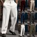 2025 Men's Formal Slant Pocket Straight Solid Color Breathable Outdoor Daily Outing Fashion Trousers_viptrois.com