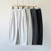 High-Quality Solid Color Scimitar Autumn Winter New Men's Loose Trendy Sweatpants Couple Versatile Casual Long Pants_viptrois.com