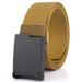 Unisex Unisex casual men's nylon belt all-in-one jeans without metal inner belt tank print_viptrois.com