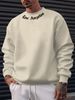 Autumn And Winter Men's Casual Loose And Simple Los Angeles Letter Printed Round Neck Long Sleeved Sportswear_viptrois.com