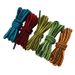 Kulokin Creative Square Two Color Polyester Cotton Shoelaces 4.5mm Suitable For Sports Shoes, Dad Shoes, Board Shoes, Martin Boots_viptrois.com
