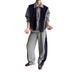 Hoodie Jacket With Shawl Polo Collar, Minimalist Design Top_viptrois.com