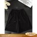 Men's Herringbone Casual Shorts Summer Sports Capri Pants Comfortable Elastic Waist Wide Leg Mid-Length Simple Fashion_viptrois.com