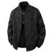 Men's Leather Jacket Youth Jacket Casual Top Coat_viptrois.com