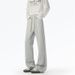 Men's Heather Gray American Style Sweatpants Slightly Flared Thick Winter Fitness Sports Pants Tall And Long Straight Leg Casual Bottoms_viptrois.com