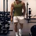 Men's Clothing Summer Men's Fitness Sports Training Vest Solid Color Men's Thin Vest Men's_viptrois.com