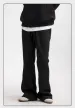 Trendige Graue Micro-Flared-Herrenhose Im Amerikanischen Stil, Lockere Passform, Lässige High-Street-Slims-Herbst-/Winter-Saisonhose_viptrois.com