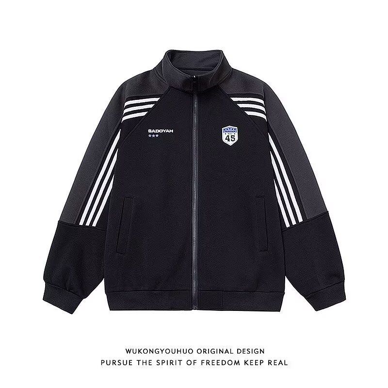 Coat Temperament Versatile Artistic Harajuku Fashion Simple Versatile Zipper Top_viptrois.com