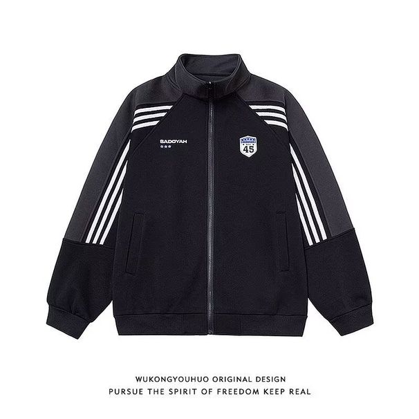 Coat Temperament Versatile Artistic Harajuku Fashion Simple Versatile Zipper Top_viptrois.com