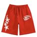 New 2026 Unisex Street Style Hip Hop Loose Fit Sports Shorts Star Print Casual Men's Clothing Bottoms_viptrois.com