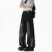 High Street Tie Dyed Jeans Men And Women Summer New Style Drape Design Pleated Loose Straight Casual Wide Leg Trousers Men_viptrois.com