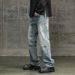 Men's Clothing Workwear Jeans Loose Straight Pants Wide Leg Pants Boys Mopping Pants Street Fashion Casual Trousers_viptrois.com