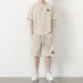 Men's Clothing New Waffle Summer Large Size Casual Short Sleeved Trendy Suit For Boys Breathable Versatile Handsome Loose Sportswear_viptrois.com