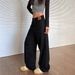 Men's Clothing High Street Wide Leg Black Jeans For Women Summer New Style High Waist Loose Slim Straight Trousers_viptrois.com