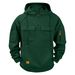 Cross-Border Heavy American Style New Retro Zipper Hooded Solid Color Sweatshirt Sports Casual Workwear Men's Jacket_viptrois.com