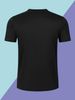 Maglietta Uomo Cotone 180g Stampa Silhouette Calcio Numero 10 Minimalista Maniche Corte Sport Casual Vestibilità Regolare_viptrois.com