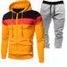 Men's Clothing Spring And Autumn Sweatshirt Men's Hoodie Sports Casual Loose Suit Long Sleeved Trousers Plus Velvet_viptrois.com