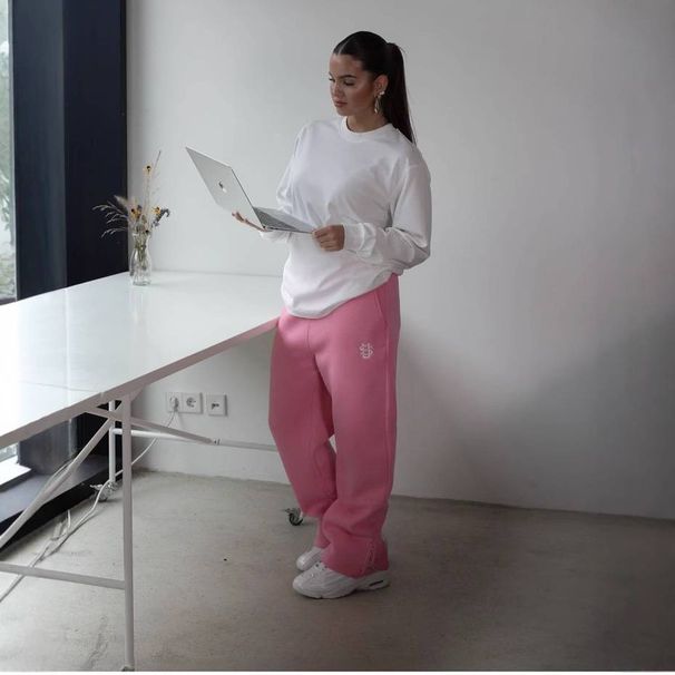 Wide Leg Pants With Stripe Design Loose Fit High Waist Casual Trousers Plus Size Elastic Waistband With Drawstring Polyester Fabric_viptrois.com