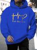 Men's Autumn And Winter Casual Fashionable Loose Hooded Sweatshirt FAITH HOPE LOVE Letter Printed Warm Long Sleeved Pullover_viptrois.com