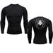 Men's Clothing Quick Drying Long Sleeve T-Shirt Printed Fitness Running Top Elastic Casual Sports Fitted Cycling_viptrois.com