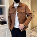 Spring And Autumn Lapel Jacket Men's 2025 New Korean Version Trend Xiaoxiangfeng Jacket High-end Sense Ruffian Handsome Men's Top_viptrois.com