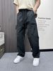 Men's Quick Drying Lightweight Cargo Pants Stylish Pocket Casual Drawstring Straight Leg Loose Fit Spring Arrival_viptrois.com