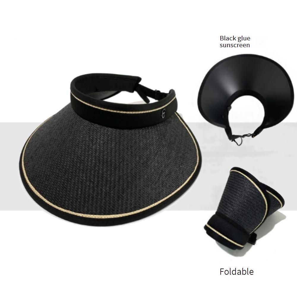 USB Rechargeable Cooling Sun Hat - Foldable & Breathable Open-Top Design For Outdoor Activities_viptrois.com