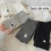 year New Grey Heart-shaped Mid-calf Socks For Women, A Pile Of Women_viptrois.com