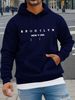 Men's Autumn And Winter Casual Fashion Loose Hooded Sweatshirt Brooklyn Classic Letter Print Warm Long Sleeved Pullover_viptrois.com