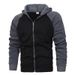 Cross Border New Coat Autumn And Winter European And American Men's Color Matching Fashion Raglan Sleeve Sweatshirt Men's Casual Sports Top_viptrois.com