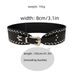 Y2K Wide Waist Belt With Leopard Print & Studs For Women – Vintage Style PU Leather Dress Belt With Alloy Buckle, Zebra/Black/Brown Options_viptrois.com