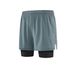 Men's Clothing Two-Piece Sports Shorts Training Pants Fitness Running Marathon Shorts Foot Blue Shorts_viptrois.com