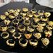 Children's Accessories Palace Style Retro Heavy Geometric Irregular Brushed Open Ring Female Ins Light Luxury Fashion Exquisite Index Finger Ring_viptrois.com