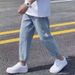 Herbst Männer Gerade Bein Slim Fit Jeans Casual Trendy Marke Lose Fit Geerntete Hosen Koreanischen Stil Vielseitig Für Studenten_viptrois.com
