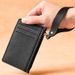 Card Bag Card Cases Hand Held Card Holder Ultra Thin Card Holder Women's Small Coin Purse Solid Color Leather Handle With Zipper For Driver's License_viptrois.com