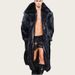 Men’s Faux Fur Long Coat – Winter Fashion Jacket With Fox & Mink-Like Texture, Oversized Streetwear Outerwear (9 Sizes, Black, Relaxed Fit)_viptrois.com