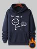 Men's Autumn And Winter Casual And Fashionable Loose Hooded Sweatshirt Figure Saying Plz Use Print Warm Long Sleeved Pullover_viptrois.com