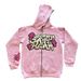 Gothic Print Zip-Up Hoodie – Unisex Oversized Streetwear With Bold Lettering | Dark Aesthetic Fashion_viptrois.com