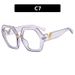 Women's Eyeglasses V Leg Polygonal Flat Glasses Anti Blue Light New Glasses Frame Trend Irregular Decorative Glasses Frame_viptrois.com