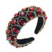 European and American Heavy Industries Sponge Velvet Headband Women's Wide Edge Retro Style Suitable for Shopping and Photography_viptrois.com